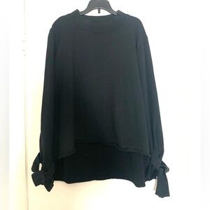 Anthropologie George Loves Sweatshirt Black Small